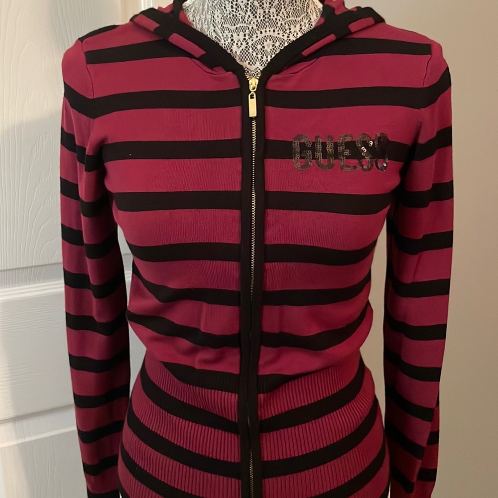 Guess Zip Up Sweater